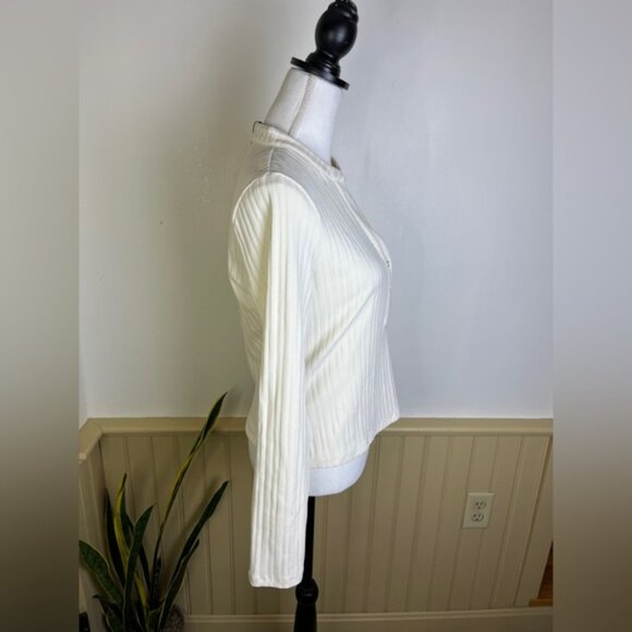 Veronica Beard Ivory Button-Down Shirt - Picture 6 of 13